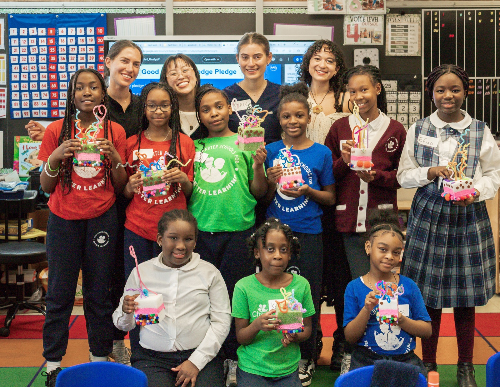 Students and educators participating in the Good Skin Knowledge program